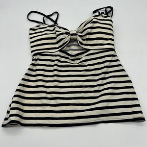 kate spade new york Nahant Shore Peephole Tankini Top Size M
